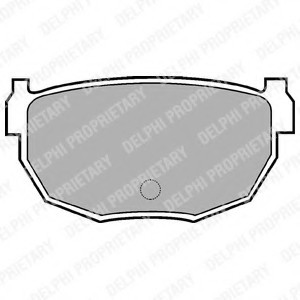 Фото тормозные колодки LP570 LP570 DELPHI LP570 DELPHI Тормозные колодки LP570
