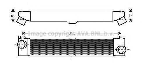 FTA4360 AVA COOLING Интеркулер