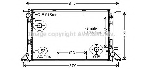 AIA2291 AVA COOLING Радиатор