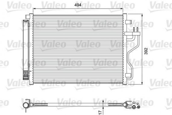 814396 Valeo PHC Радиатор кондиционера 814396 VALEO