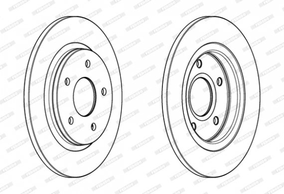 DDF1808C FERODO (Германия) Гальмівний диск