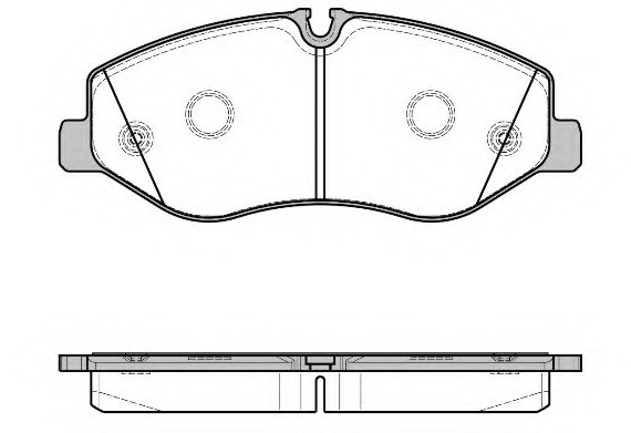 1623.00 Remsa Колодка торм. диск. MERCEDES VITO (W447) передн. (пр-во Remsa)