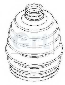 500389T ERT Пыльник Шрус пластиковый смазка