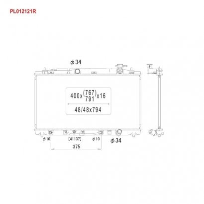 PL012121R KOYORAD Радіатор охолодження Koyorad Toyota/Lexus Camry AT 3.5 KOYORAD