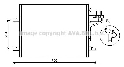 FDA 5483 AVA COOLING Радиатор кондиционера (FDA5483) AVA