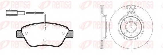 Фото комплект тормозной передн. FIAT LINEA, PUNTO (пр-во REMSA) 8858.01 Remsa 8858.01 Remsa Комплект тормозной передн. FIAT LINEA, PUNTO (пр-во REMSA)