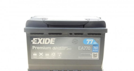 EA770 Exide Аккумулятор 77Ah-12v Exide PREMIUM(278х175х190).R.EN760 (EA770)