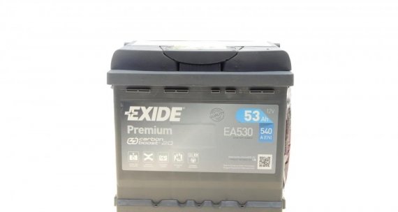 EA530 Exide Аккумулятор 53Ah-12v Exide PREMIUM(207х175х190).R.EN540 (EA530)