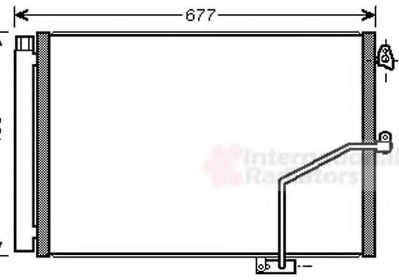 30005450 Van Wezel Радиатор кондиционера MERCEDES-BENZ SLK-CLASS W 172 (11-) (пр-во Van Wezel)