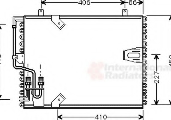 06005183 Van Wezel Конденсор кондиционера BMW 5/7 E34/E32 86-95 (Van Wezel)