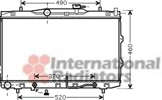 83002075 Van Wezel Радіатор CERATO 16i/20i AT 04- (Van Wezel)