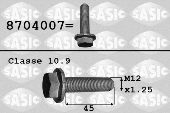 8704007 SASIC Болт шкива коленвала 8704007 SASIC