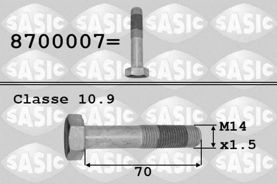 8700007 SASIC Болт шкива коленвала 8700007 SASIC