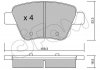 Колодка торм. SKODA OCTAVIA. YETI задн. (пр-во Cifam) 822-889-0