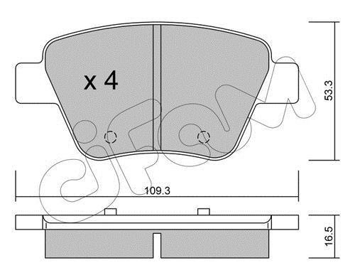 Фото колодка торм. SKODA OCTAVIA. YETI задн. (пр-во Cifam) 822-889-0 CIFAM 822-889-0 CIFAM Колодка торм. SKODA OCTAVIA. YETI задн. (пр-во Cifam)