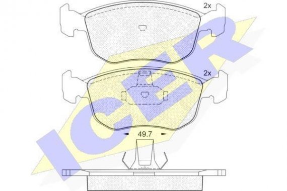 181151 ICER Т/кіль пров.Ford Mondeo,Scorpio 94-00 Icer