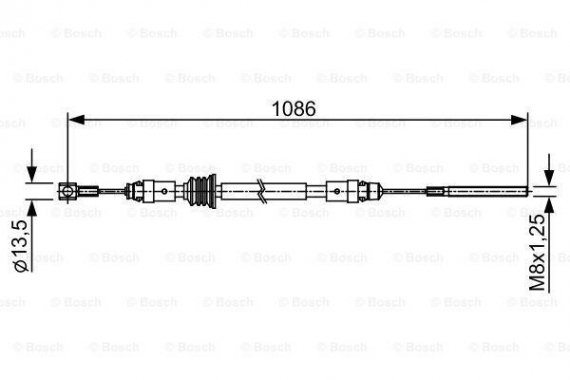 1 987 482 547 BOSCH Тормозной трос