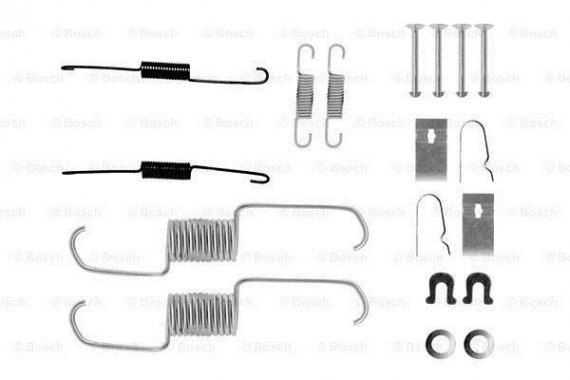 1987475252 BOSCH Гальмівні аксесуари (Монтажний комп-кт колодки) BOSCH