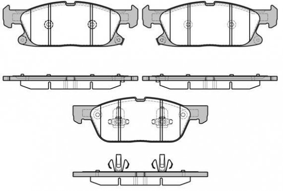 Колодки гальмівні дискові 1657.02