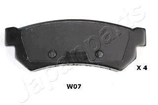 PP-W07AF JAPAN Тормозные колодки дисковые PP-W07AF JAPANPARTS
