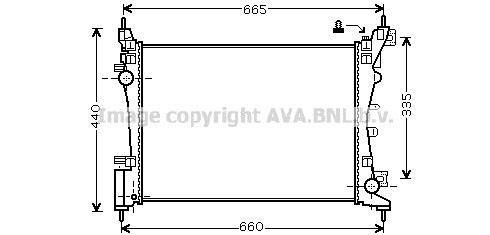 FTA2318 AVA COOLING FT- GR PUN 05-рад.охлаждения 1.2 (±AC), 1.4 (±AC) [540*375*24] AVA