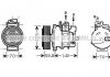 Компресор кондиціонера Audi A4 B7 (04-), A6 C6 (04-), Q7 (10-) 3.0TFSi, 3.2FSi, 2.0TDi (AIAK295) AVA AIA K295