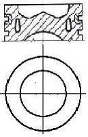 87-432307-10 NURAL Поршень у комплекті на 1 циліндр, 2-й ремонт (+0,50) NURAL