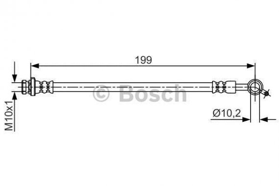 1987481698 BOSCH Гальмівний шланг BOSCH
