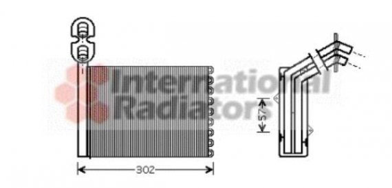 58006201 Van Wezel Радиатор отопителя SHARAN/GALAXY/ALH LHD 95- (Van Wezel) (1-й сорт)