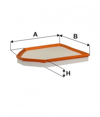 WA9835 WIX-FILTRON Фільтр повітряний BMW X3 1.8-2.8 11- (пр-во WIX-FILTERS)