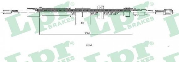 C0455B LPR Трос ручного гальма