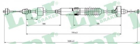 C0260C LPR Тросик сцепления C0260C