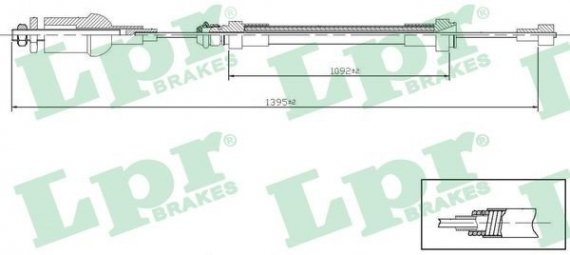 C0237C LPR Тросик сцепления C0237C
