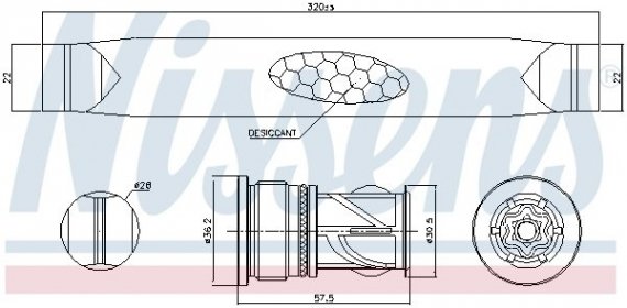 95566 NISSENS (Дания) Осушитель 95566