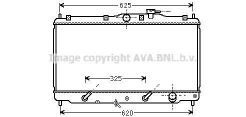 HD2011 AVA COOLING Радиатор охлаждения HONDA ACCORD IV (90-) 1.8-2.2 AT(пр-во AVA)