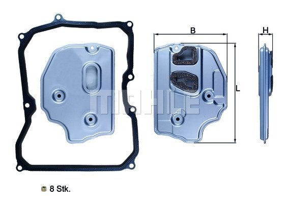 HX 150KIT MAHLE Фільтр мастильний до автоматичної коробки перемикання передач