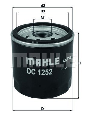 OC 1252 MAHLE Фильтр масляный Mahle OC 1252