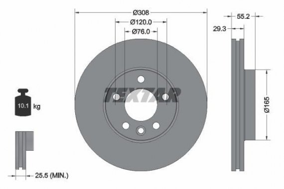 Диск гальмівний VW - замена на T92279505