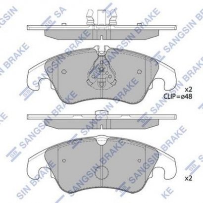 SP2145A Hi-Q (SANGSIN BRAKE) Колодки гальмівні передні Ford Focus II (DA) (09-) (SP2145A) HI-Q