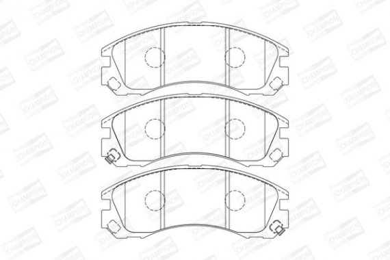 572447CH CHAMPION Колодка гальм. MITSUBISHI LANCER VI (CK/PA), OUTLANDER, PAJERO II (V2 W) передн. (пр-во CHAMPION)