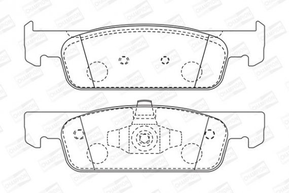 573422CH CHAMPION Колодка торм. DACIA LOGAN 1.2 1.5 2012-,SANDERO 2013-, CLIO IV 2012- передн. (пр-во CHAMPION)