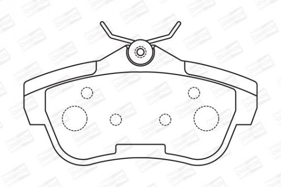 573281CH CHAMPION Колодка гальм. CITROEN JUMPY 1.6 2.0 07-, FIAT SCUDO, PEUGEOT EXPERT задн. (пр-во CHAMPION)
