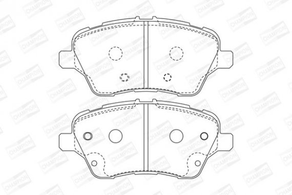 573363CH CHAMPION Колодки гальмівні дискові