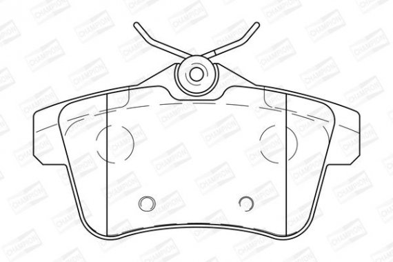 573315CH CHAMPION Колодка гальм. PEUGEOT 3008 1.6 2.0 09-; CITROEN DS5 2.0HDI 2011- задн. (пр-во CHAMPION)
