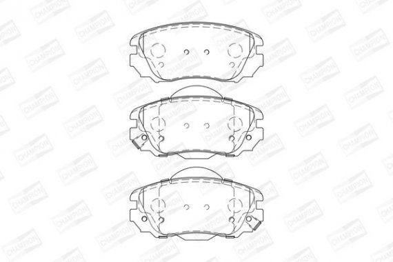573269CH CHAMPION Колодка торм. OPEL INSIGNIA 1.6-2.8 08-;SAAB 9-5 2.0TTID 10- передн. (пр-во CHAMPION)