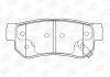 Колодка торм. HYUNDAI ELANTRA, SANTA FE, TUCSON, KIA MAGENTIS задн. (пр-во CHAMPION) 572557CH