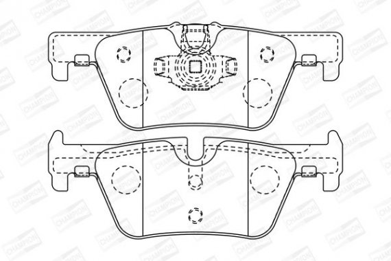 573401CH CHAMPION Колодка гальм. BMW 1(F20) 116D-125I 2010-,3(F30) 316-328 2011- задн. (пр-во CHAMPION)