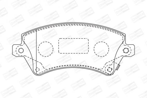 572491CH CHAMPION Колодка гальм. TOYOTA COROLLA (E11), COROLLA (E12U, E12J) передн. (пр-во CHAMPION)