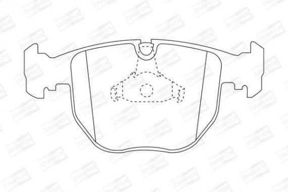 571873CH CHAMPION Колодка гальм. BMW 5 (E39), 5 TOURING (E39), 7 (E38), X5 передн. (пр-во CHAMPION)