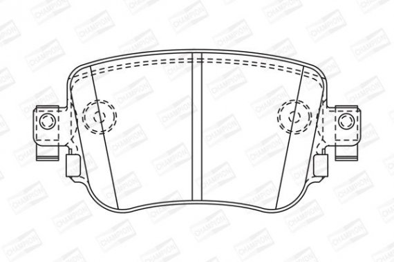 573603CH CHAMPION Колодка гальм. SKODA OCTAVIA 1.8 2.0 2012-,SEAT LEON 2012- задн. (пр-во CHAMPION)